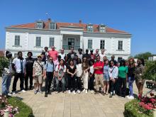 group photo at Luby Castle